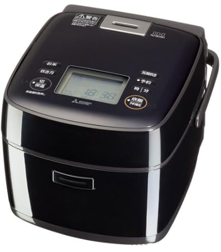 Amazon.co.jp: IHジャー炊飯器（5.5合炊き） 黒銀蒔MITSUBISHI 本炭釜